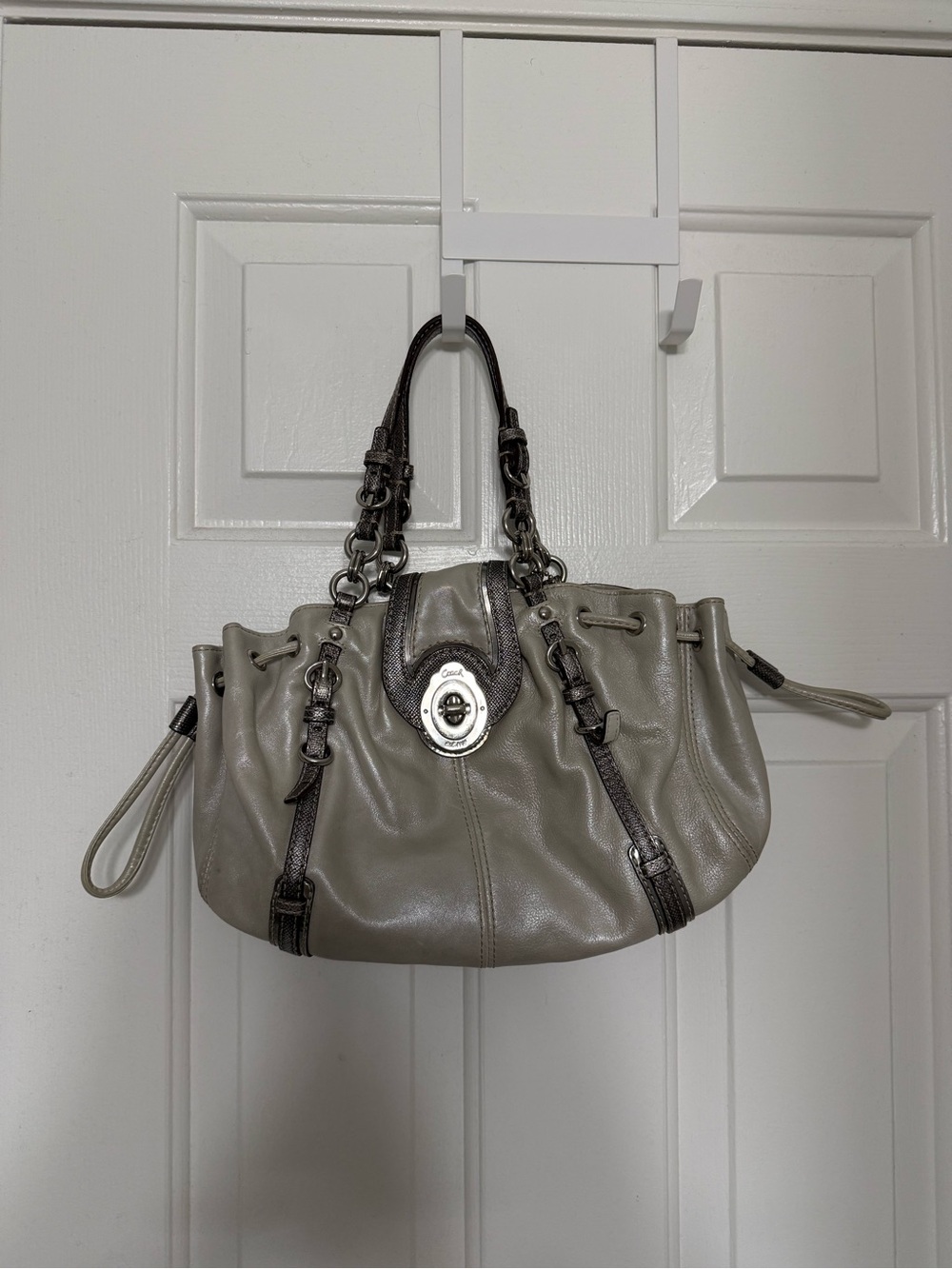 RARE Y2K Coach Legacy Drawstring with Python Trim w/ COA